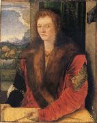 Albrecht Durer Young Man as St.Sebastian Germany oil painting artist